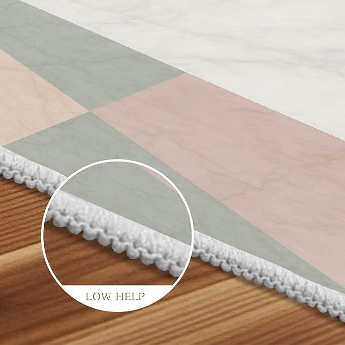 Modern Marble Rug - 5x8 Area Rug, Minimalist Marble Rugs, Abstract Luxury Outdoor Rugs, Washable & Non Slip Carpet Home Decor