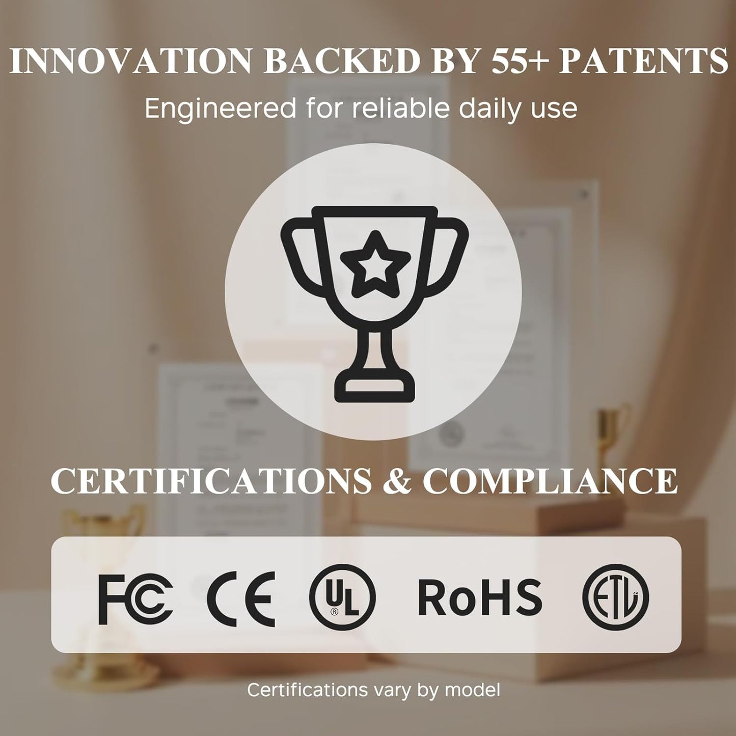 URPOWER 180ML Ceramic Essential Oil Diffuser, Ultrasonic Aromatherapy Diffuser with 7-Color Lights, Auto Shut-Off, Quiet Oil Diffuser for Bedroom, Home Office