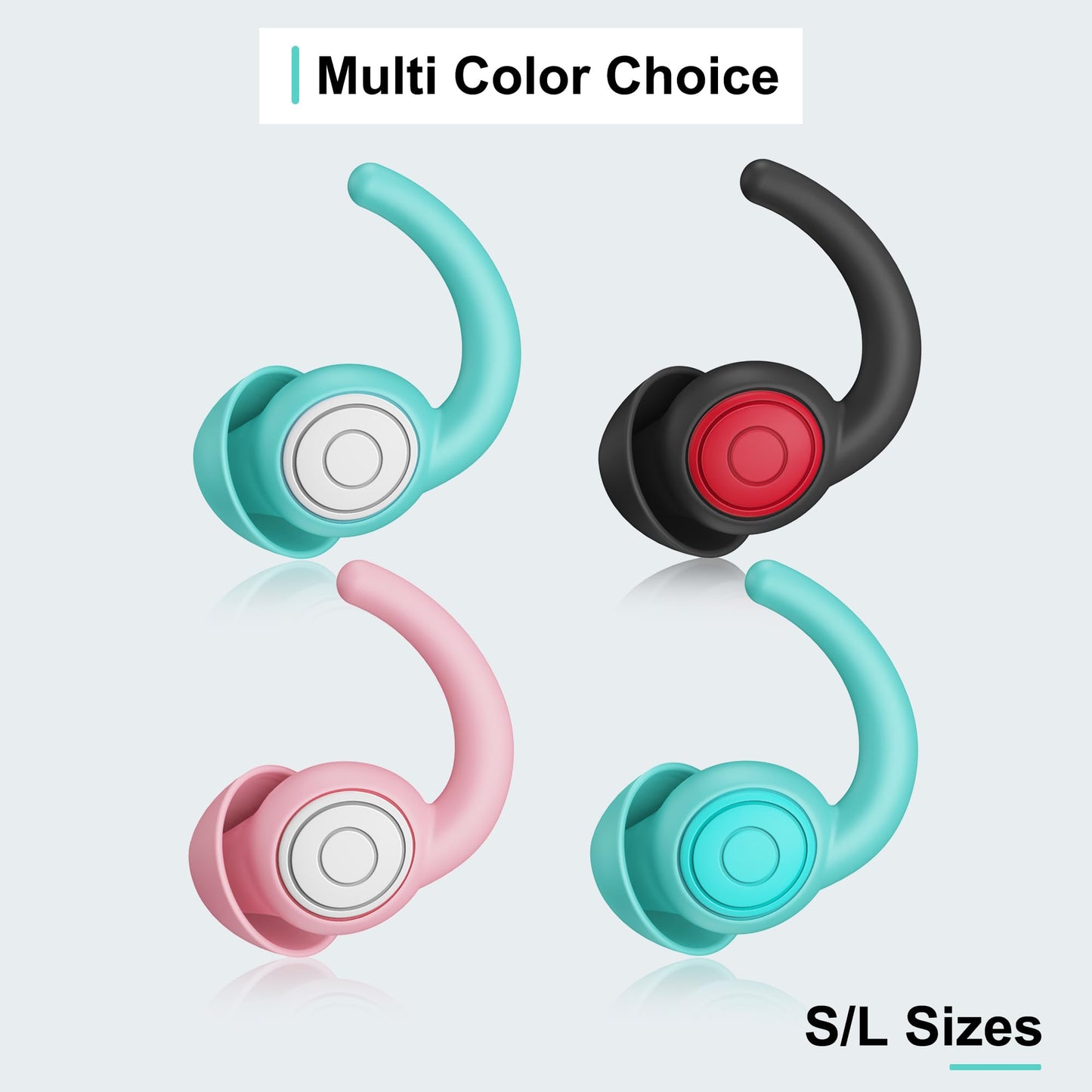 WUTAN Ear Plugs for Sleeping, 33dB Noise Cancelling Silicone Reusable