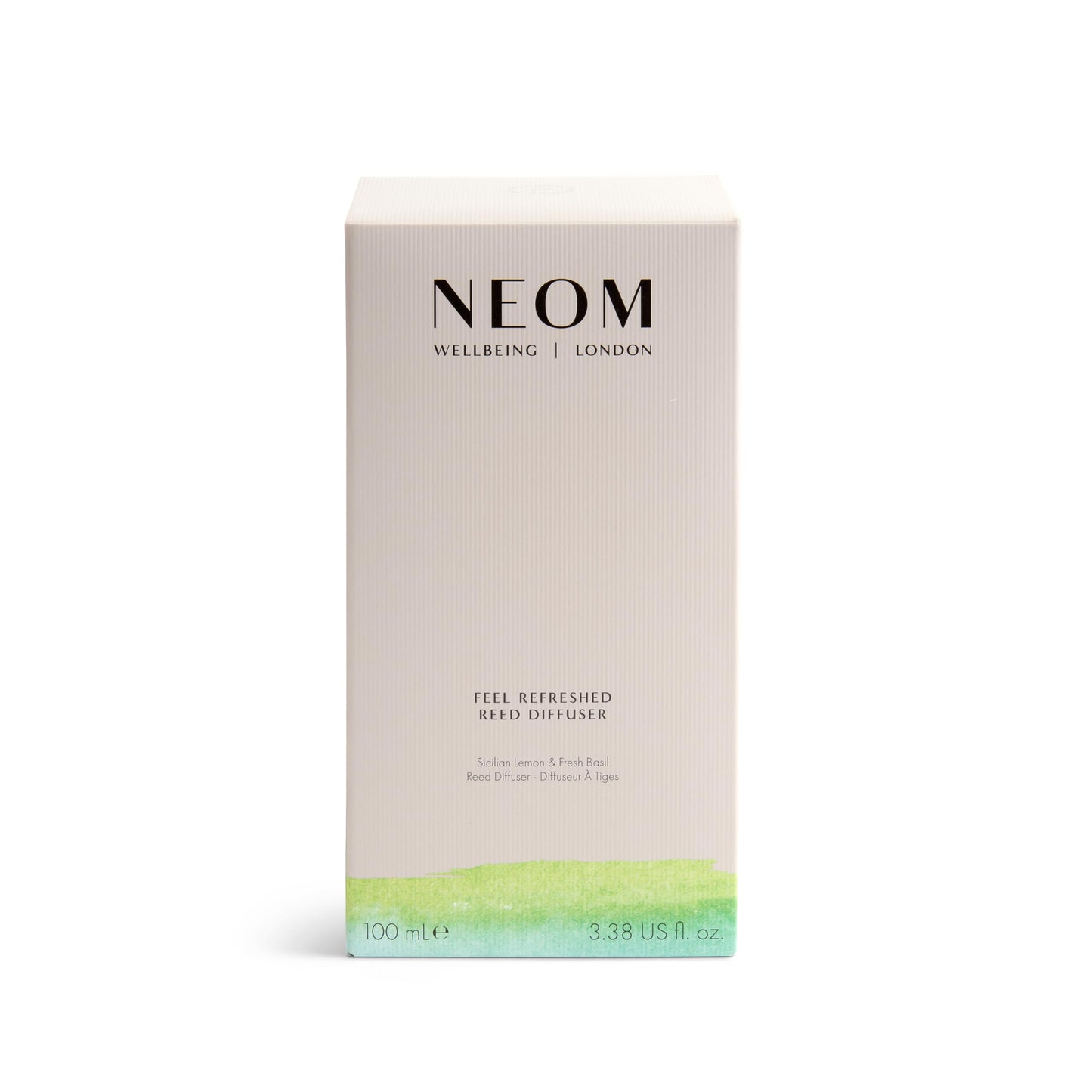 NEOM Feel Refreshed Reed Diffuser, 100ml | Sicilian Lemon & Basil I Pure Essential Oils I 100% Natural Fragrances I Lasts 12 Weeks I Refillable and Reusable