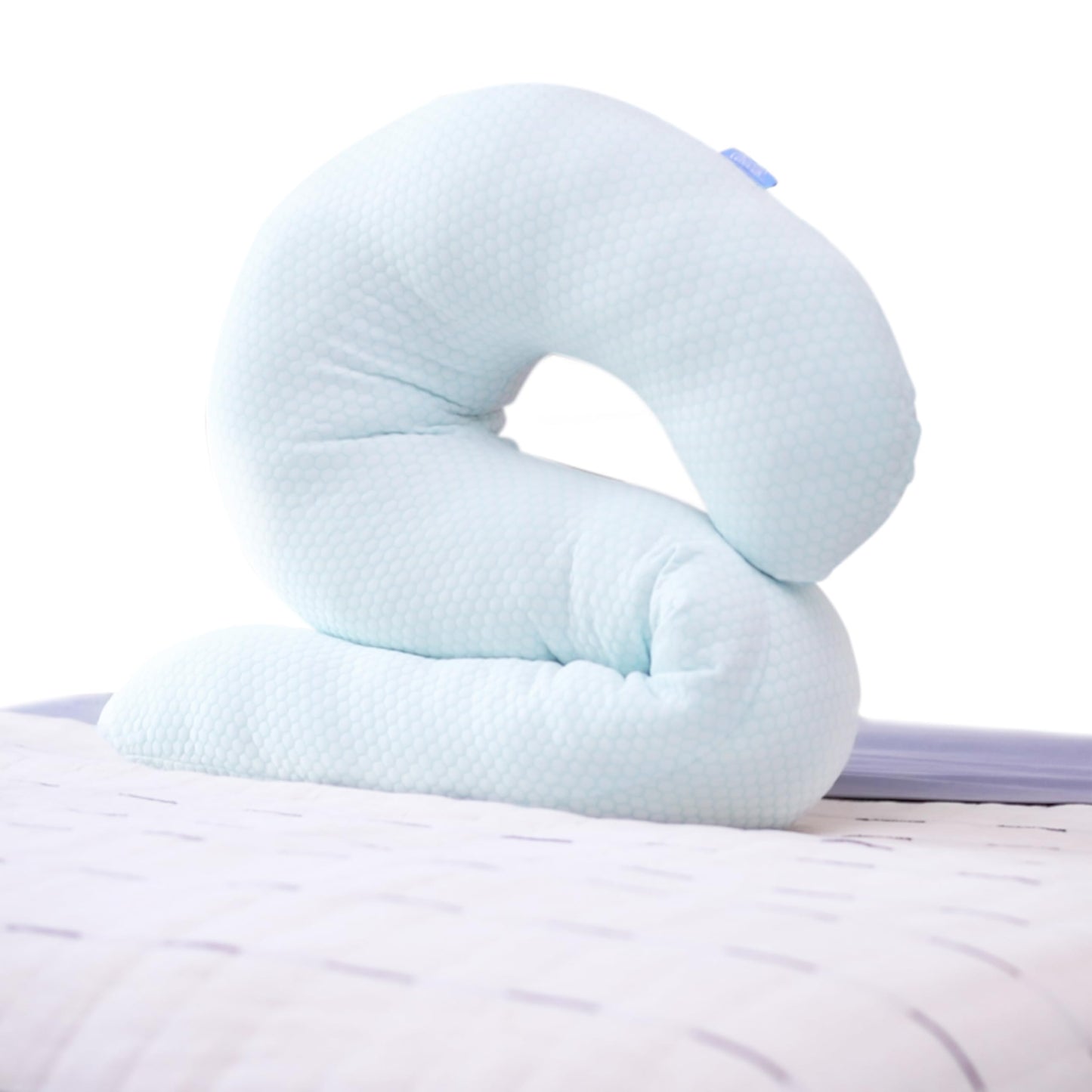 Contour Cool XL Swan Shaped Side Sleeper Pillow | Orthopedic Body Pillow for Tall Sleepers | Cooling XL Pillow Pillow Case | Body Pillow for Back Pain - 1 Pack