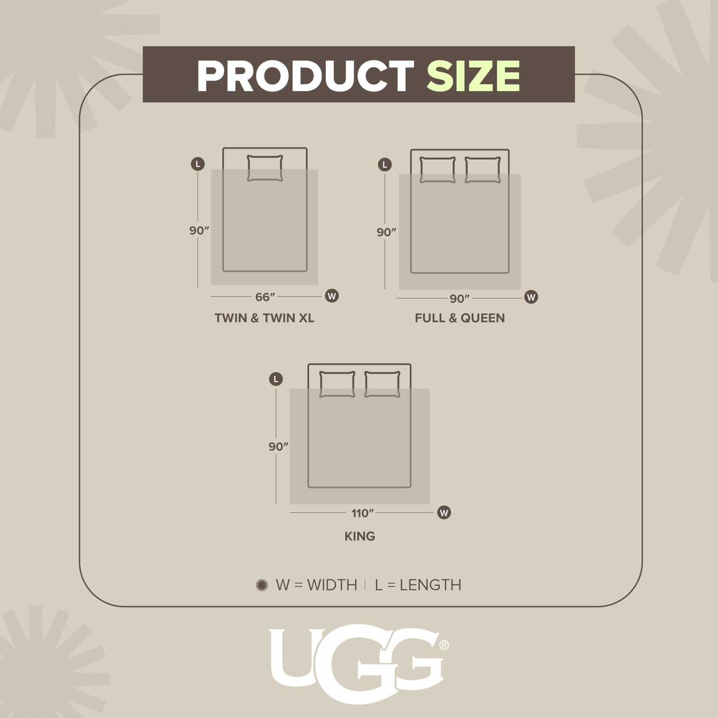 UGG Nita Full/Queen Blanket, Cozy Soft Queen Bedding, Plush Fleece Blanket for Bed, Extra Large Throw for Couch, Luxury Bedroom Decor, 90-inch x 90-inch, White Snow