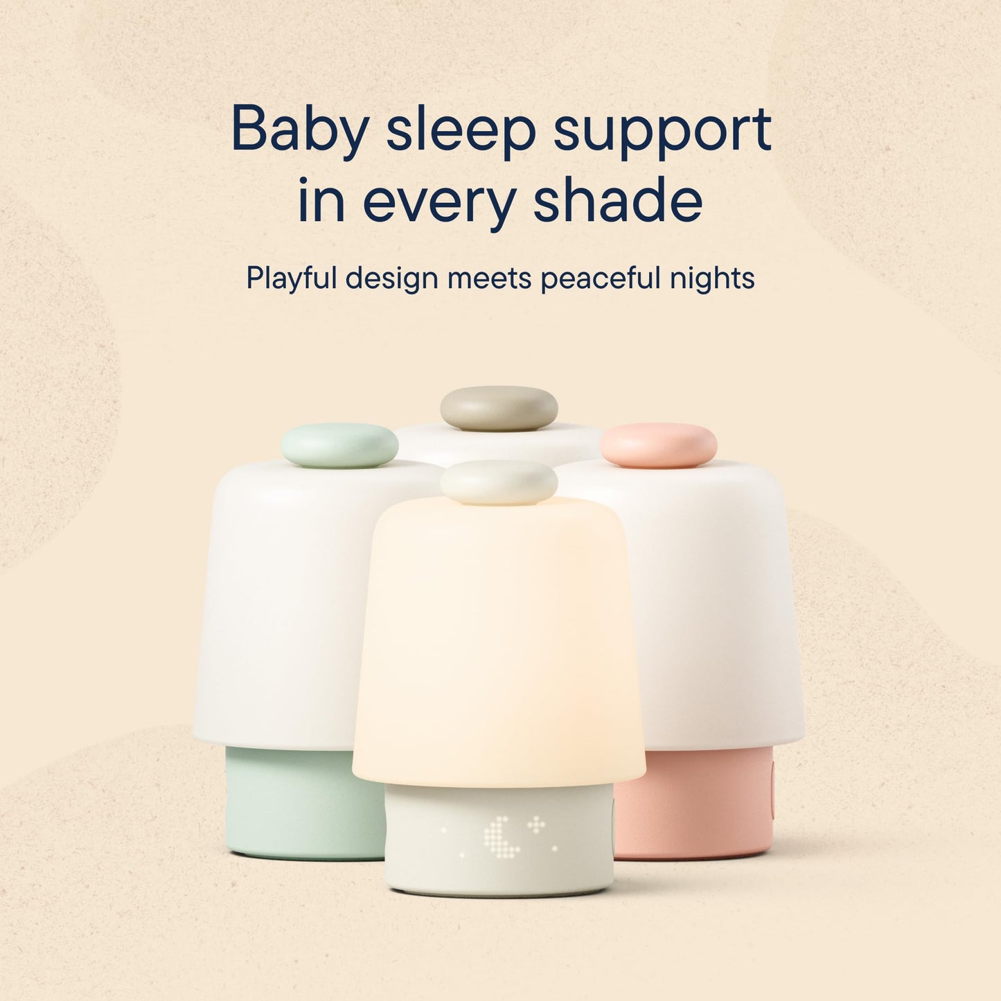 Hatch Baby Sound Machine, Night Light | Hatch Baby | Sleep Support | Registry Essential, Routine Builder, Time-to-Rise Alarm Clock, White Noise, Nursery Stories, Toddler Kids (Wi-Fi) (Peach)