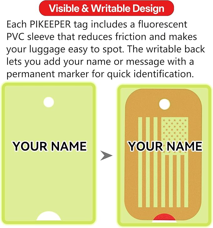 Smart Luggage Tags for Suitcases - Waterproof QR Code Bag Tags with Location Notification When Scanned, Self-Modifiable Info, Durable & Personalized Backpack Travel ID Tags