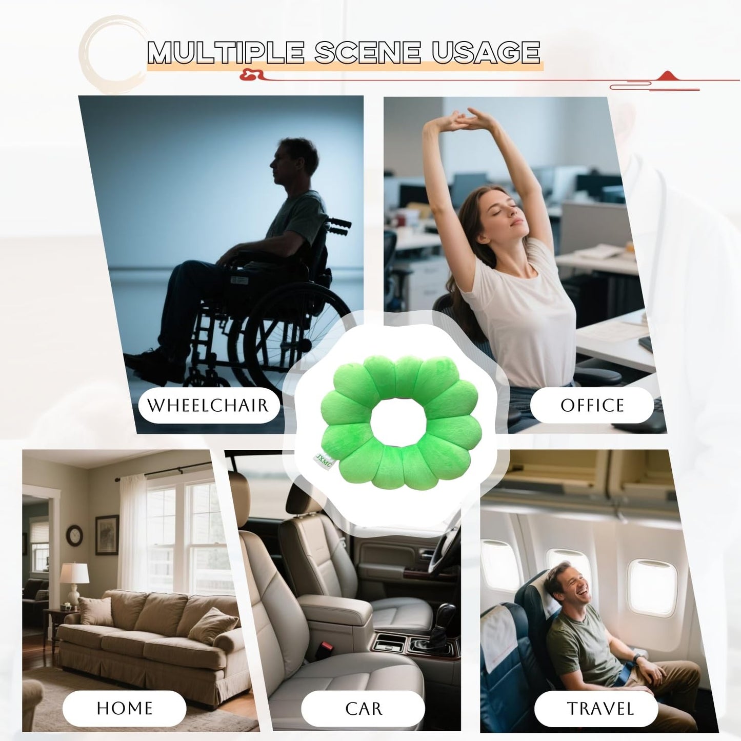 LAROTSUBA Pressure Ulcer Cushion,Bed Sore Cushions,Donut Pillow for Bed sores,Pressure Relief Sciatica Pillows,for Foot Pressure Relief,Elbow,Ankle,Leg,Hip Support Pad