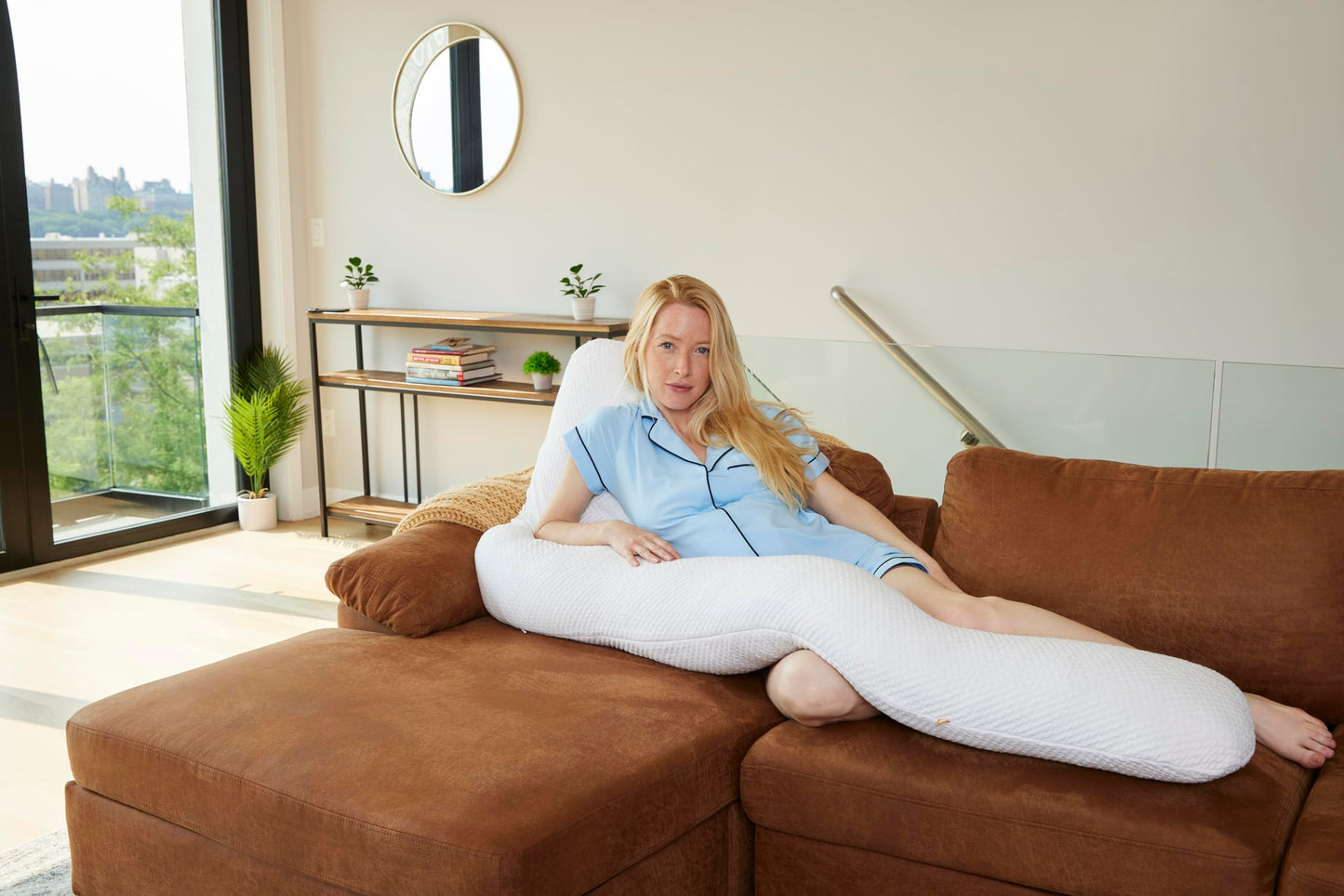 Eli & Elm Ultra Comfort Memory Foam Body Positioner Pillow, Unparalleled Comfort with Unique Ergonomic Design for Perfect Sleep