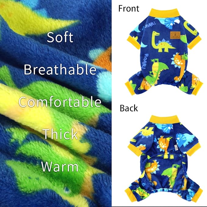 XPUDAC Dog Pajamas Fleece Dog Sweaters for Small Medium Dogs Girl Boy Soft Warm Winter Pet Clothes for Doggie Winter Christmas(X-Large)