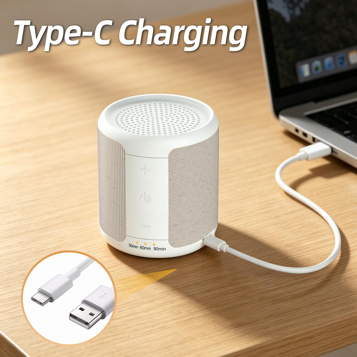 Mee 2ou Portable Sound Machine for Baby, Kids & Adults, 30 Soothing Sounds, 32 Volume Levels, 3 Timers, Rechargeable Mini White Noise Sleep Sound Machine for Travel Camping Home Office Nursery