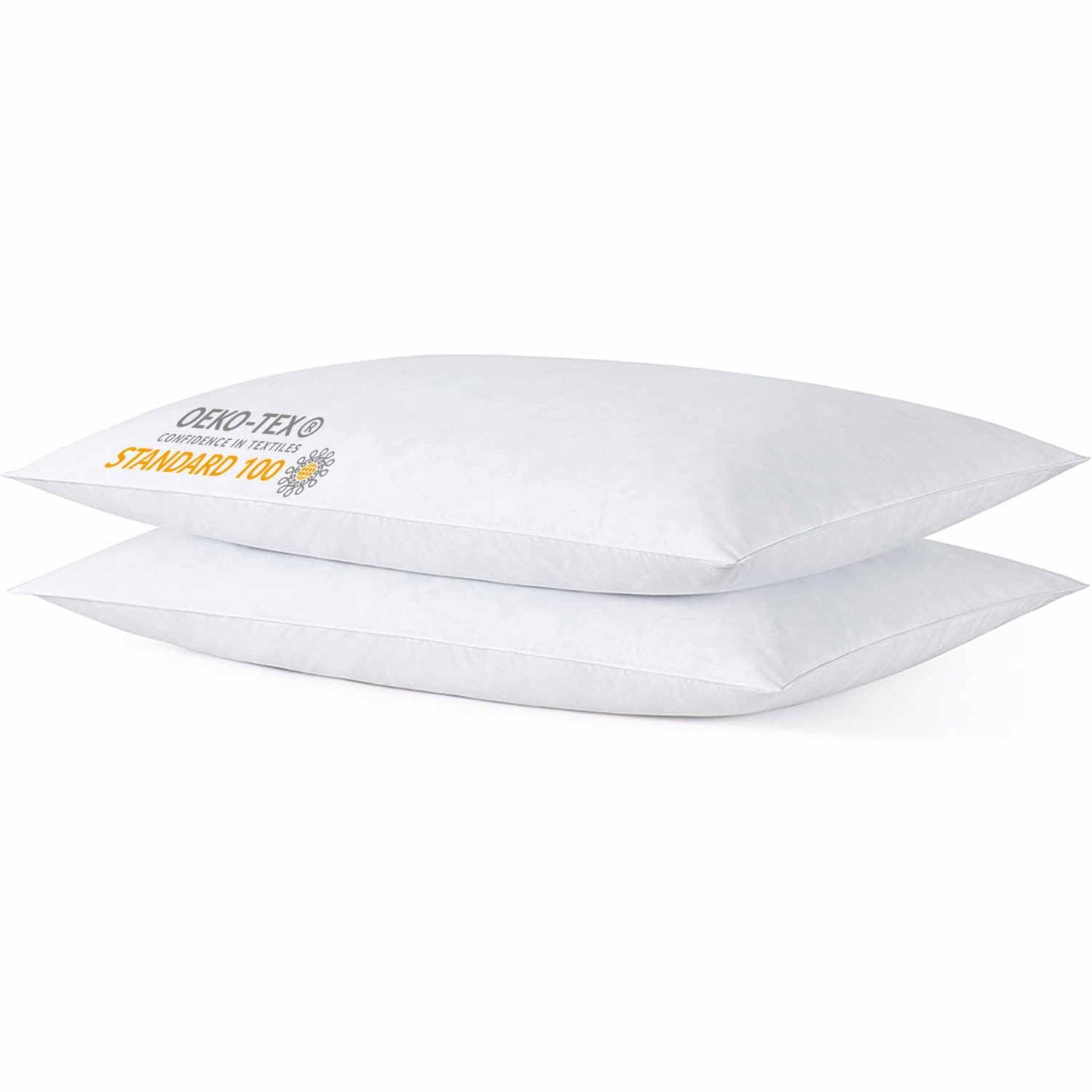 iFaon Thin Flat Slim Ultra Soft Bed Pillows Queen Size Set of 2 Pack for Sleeping, Bed Pillow for Stomach Back and Side Sleepers, Machine Washable 20x28 inches