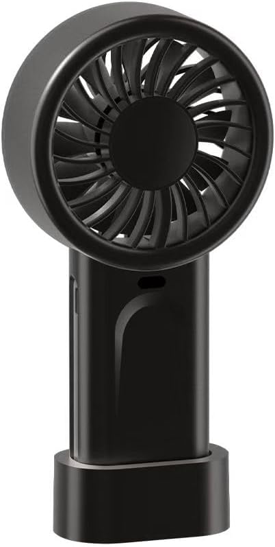 HOMETOP Handheld Fan Mini Portable 5 Speeds, 4000mAh,Personal Powerful Hand/Desk Fan for Travel, Outdoor, Home, Office, Camping, Women Small Fan (1, Black)