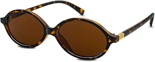Retro Oval Sunglasses for Women 90s Cute Designer Trendy