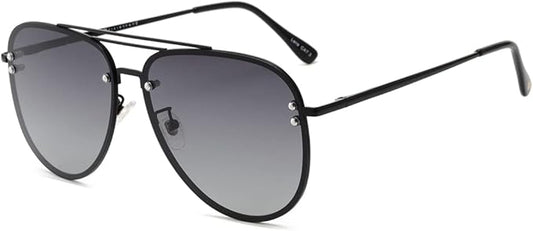 Trendy Oversized Aviator Sunglasses for Women 2025, Cute Retro Aviator Sun Glasses UV Protection Big Shades VF2203