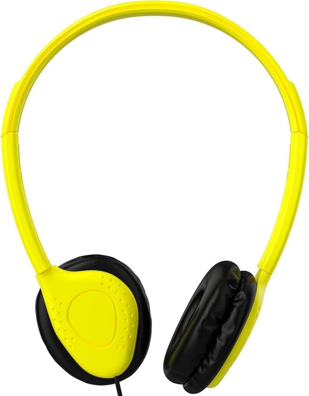 Maeline Kids Headphones for School Classroom K-12, Library, Museum, Travel, On Ear Stereo Headset with Adjustable Band & Faux Leather Cushions - 3.5mm Plug - 40 Pack - Multicolors
