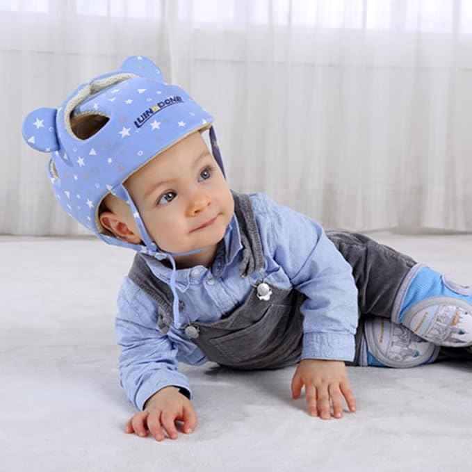 Xifamniy Baby Soft Safety Helmet Foam Head Protector Helmet for Toddler Infant Walking Suit 6-24m (Triangle)