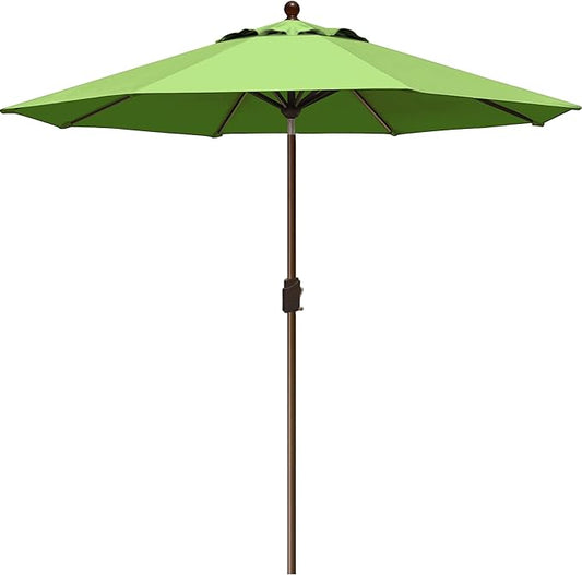 EliteShade USA 10-Year-Non-Fading 9Ft Market Umbrella Patio Umbrella Outdoor Table Umbrella with Ventilation, Macaw Green