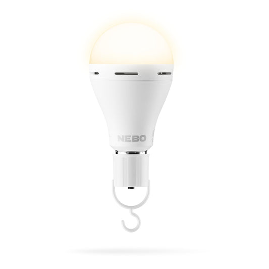 NEBO BLACKOUT BACKUP Emergency Bulb - 850 Lumens, 4 Light Modes, E26 Screw Base, White