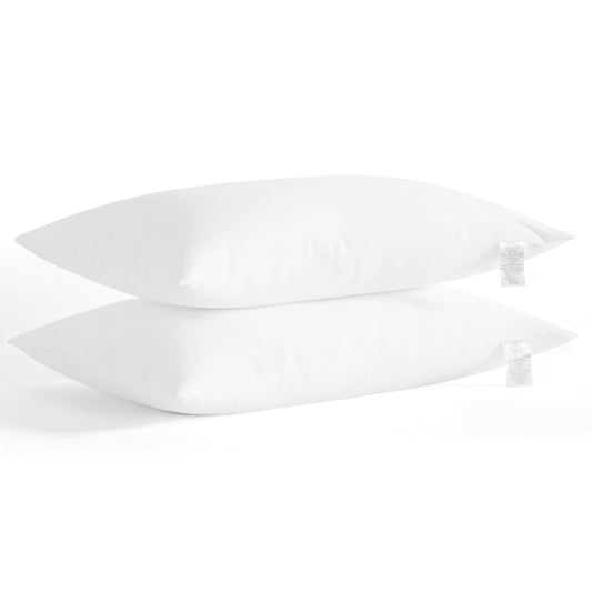 NTBAY Down Alternative Bed Pillows, Standard Size Set of 2, Machine Washable Soft Pillow for Back, Stomach or Side Sleepers, Soft Hotel Collection Pillows for Sleeping, White