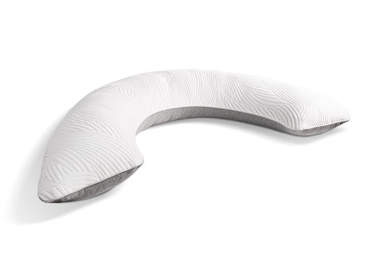 Bedgear Full Body Pillow - U-Shaped Design Ideal for Multiple Sleeping Positions - Provides Cooling and Conforming Support for Pregnant Women - Dual-Sided Washable and Removable Cover - 54" x 15"