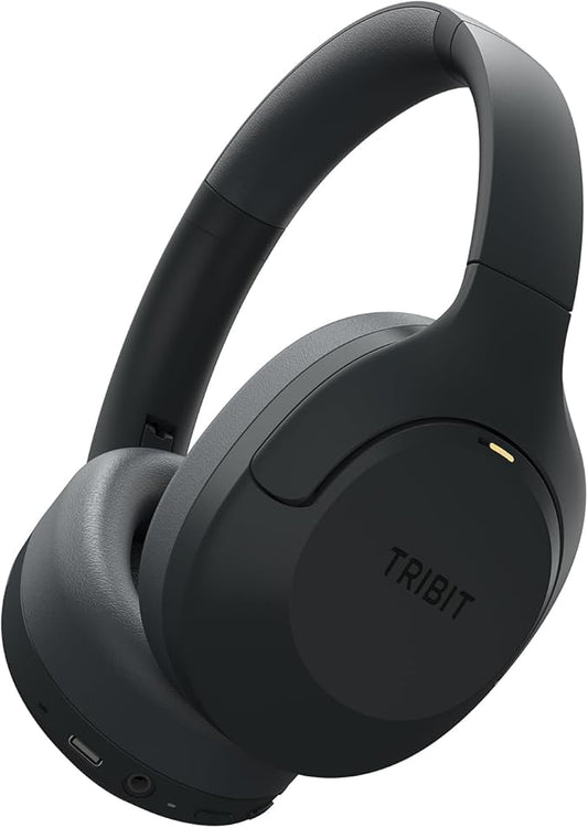 Tribit Wireless Over-Ear Headphones QuietPlus 81, Hybrid Active Noise Cancelling, Bluetooth 6.0 Headset, 110H Playtime, 6 Custom EQ via App, Deep Bass, Foldable, Comfortable, Lightweight for Travel