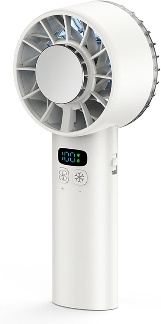 Viraagyiyou Portable Handheld Mini Turbo Jet Fan - USB Rechargeable with 12-16 Working Hours & Built - in Power Bank, Ideal for Outdoor/Travel/Vacation/Concerts