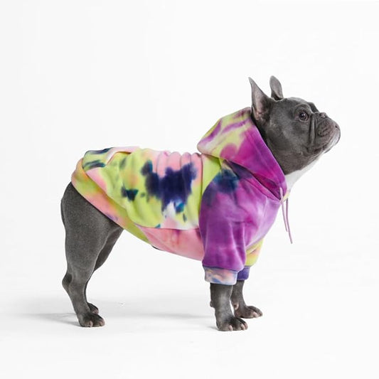 Spark Paws Dog Hoodie – Premium Dog Sweater for Small, Medium, and Large Dogs | Warm Outfits for French Bulldogs, Pitbull, Puppy, Winter Jacket Alternative - Berry Lemonade - XL