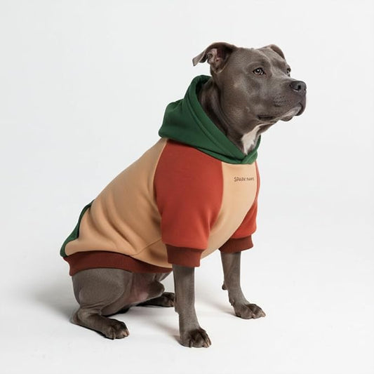 Spark Paws Dog Hoodie – Premium Dog Sweater for Small, Medium, and Large Dogs | Warm Outfits for French Bulldogs, Pitbull, Puppy, Winter Jacket Alternative - Ranger - 4XL