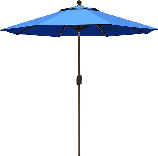 EliteShade USA 10-Year-Non-Fading 9Ft Market Umbrella Patio Umbrella Outdoor Table Umbrella with Ventilation,Royal Blue