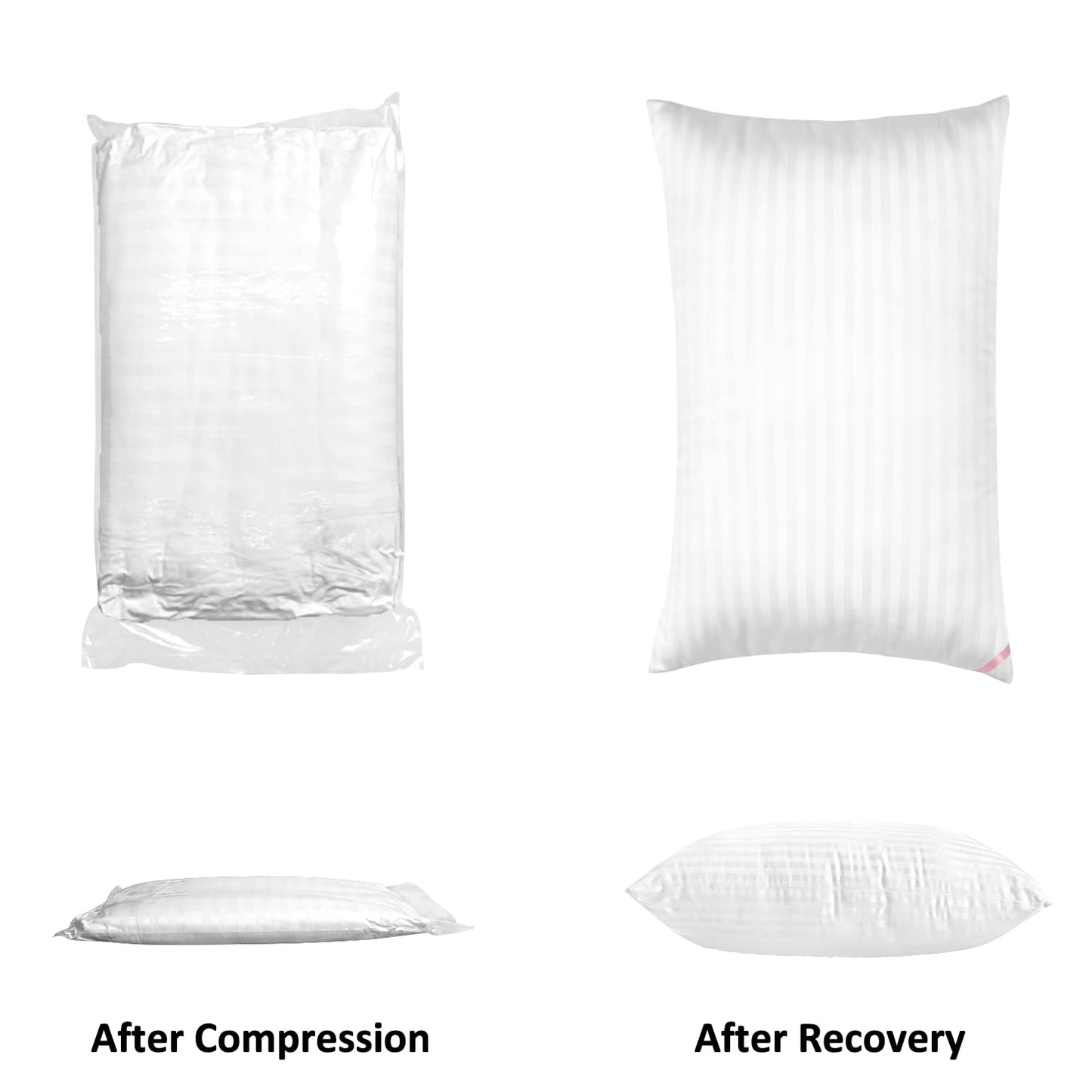 EIUE Hotel Collection Bed Pillows for Sleeping 2 Pack Standard Size，Pillows for Side and Back Sleepers,Super Soft Down Alternative Microfiber Filled Pillows,20 x 26 Inches