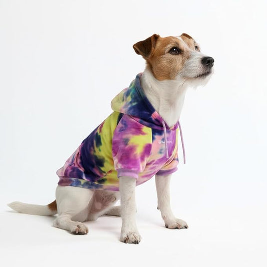 Spark Paws Dog Hoodie – Premium Dog Sweater for Small, Medium, and Large Dogs | Warm Outfits for French Bulldogs, Pitbull, Puppy, Winter Jacket Alternative - Berry Lemonade - L