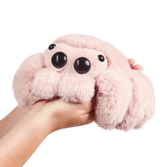 Jorkei Cute Spider Plush Toy - Soft Halloween Stuffed Animal, Valentine's Gift, Birthday Present for Kids & Adults (Pink)