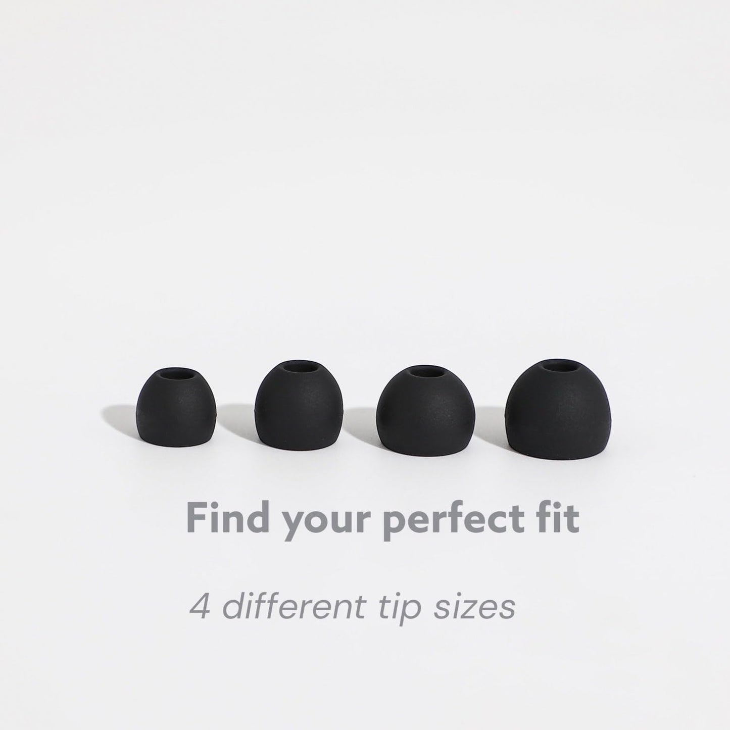Ear Plugs for Sleeping 23dB Noise Reduction for Concerts, Focus, Travel Soft Reusable Silicone Ear Plugs for Side Sleepers with 4 Ear Tips Case Black