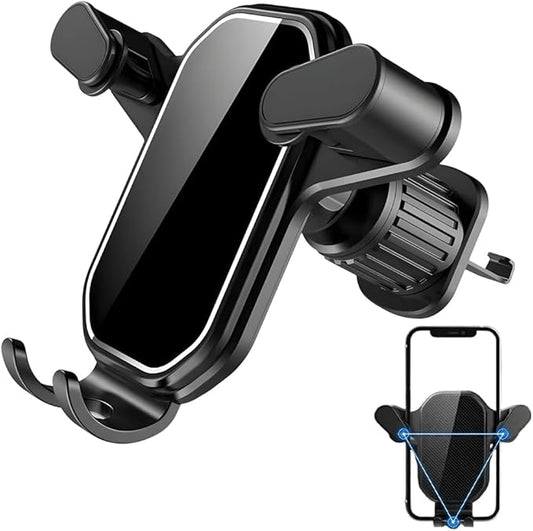 PVZXR Air Vent Car Phone Mount Holder,2026 New Wider Clamp & Metal Hook Car Phone Holder Vent [Thick Cases Friendly] Phone Holders for Your Car Mount Automobile Hands Free Cradle Air Vent (A-1PCS)
