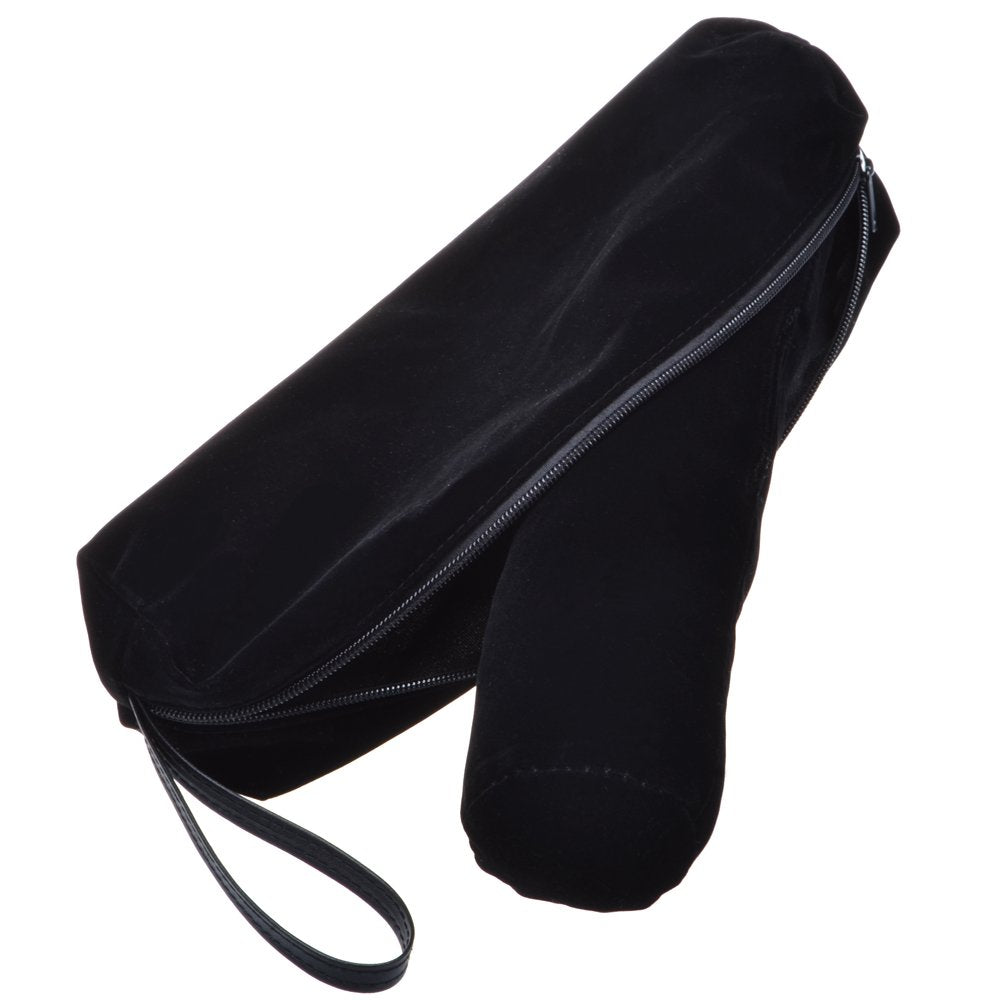Cosmos Velvet Watch Roll Pouch Organizer Travel Storage Bag Watch Travel Carry Case Bag Water Pouch Organizer with Removable Roll Insert Velvet Holder, Black Color