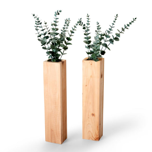 EARTH ELEVATED - Cedar Wall Planter - 100% Canadian Wood, Perfect for Faux Plants & Flowers