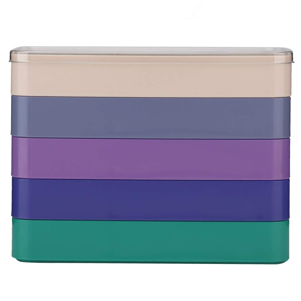 Watch Part Storage Box Watch Parts Keeper, 5 Layers Watch Accessories Organiser Case, Watch Parts Storage Box Watch Tools Storage Container Watchmaker Repair Tool Set(Rectangle)