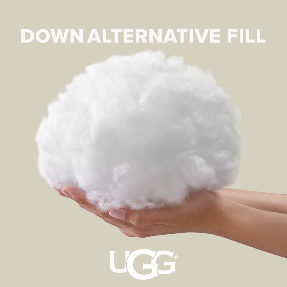 UGG Queen Bed Pillow – Gusseted Down Alternative Pillow in Standard Size, Medium Firm Sleeping Pillows, Premium Luxury Home Decor Hypoallergenic Pillow for Queen Bed, White (Devon)