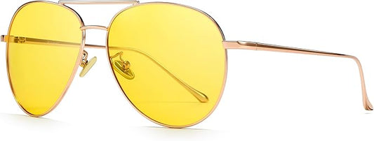 SUNGAIT Women's Lightweight Oversized Aviator Sunglasses - Classic Style Polarized Lens