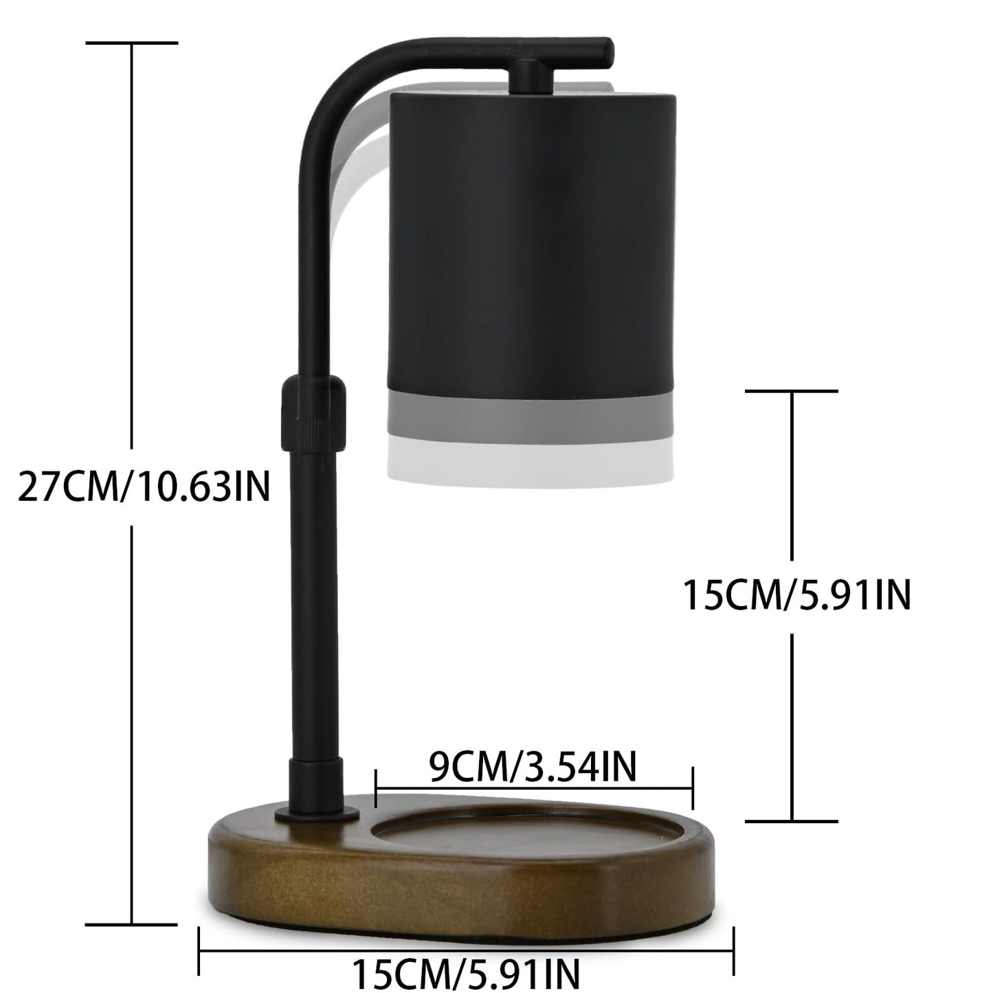 Eandisom Candle Warmer Lamp Timer - Birthday Gifts for Women Black