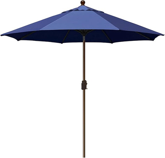 EliteShade USA 10-Year-Non-Fading 10Ft Market Umbrella Patio Umbrella Outdoor Table Umbrella with Ventilation, Navy Blue