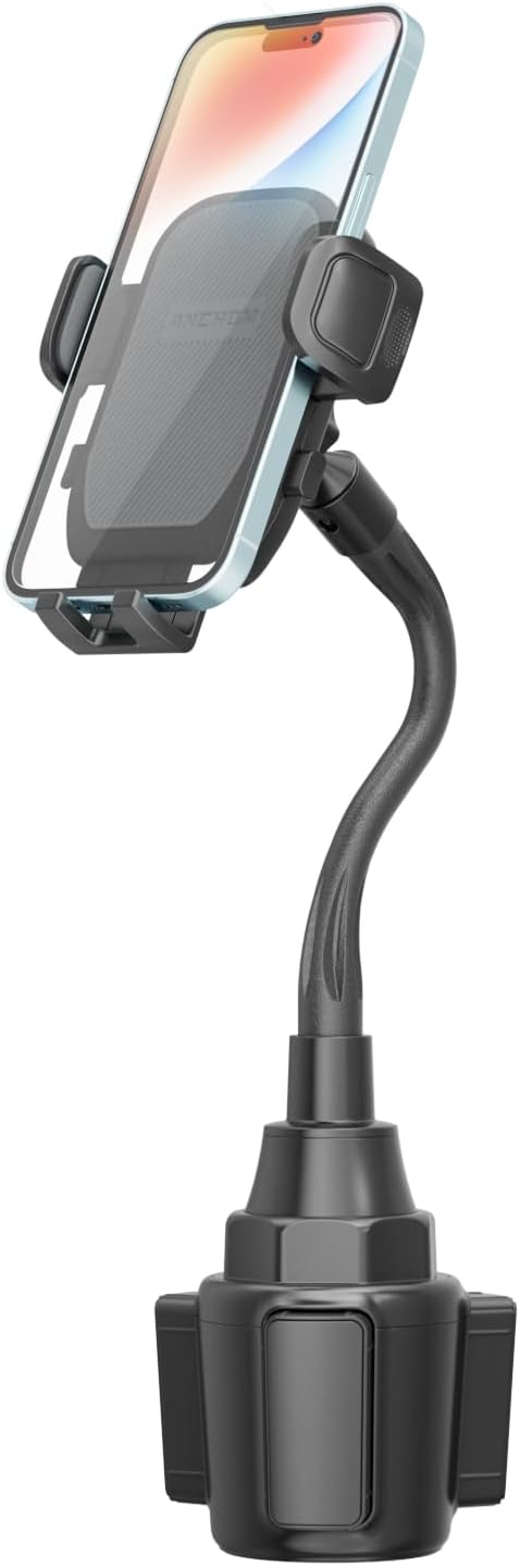 Cup Phone Holder for Car, Upgraded Car Phone Holder Phone Mount for Car with Expandable Base, Cell Phone Cradles Compatible with iPhone Samsung All 4.0-7.0 inches Phones