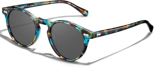 CARFIA Polarized Sunglasses for Women UV Protection Small Face Acetate Frame CA5288