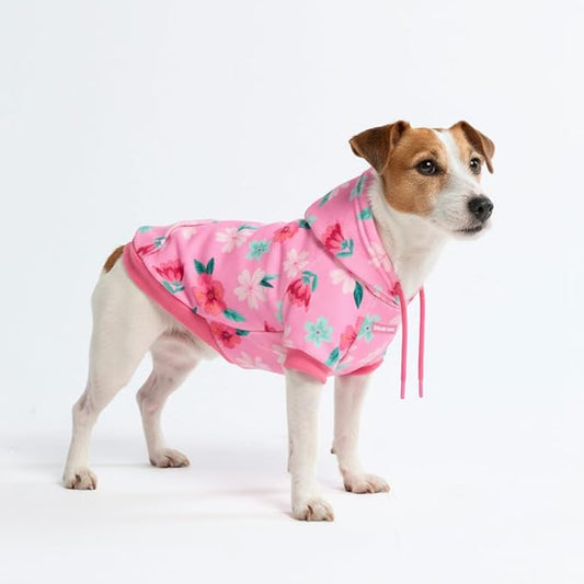 Spark Paws Dog Hoodie – Premium Dog Sweater for Small, Medium, and Large Dogs | Warm Outfits for French Bulldogs, Pitbull, Puppy, Winter Jacket Alternative - Blossom - L
