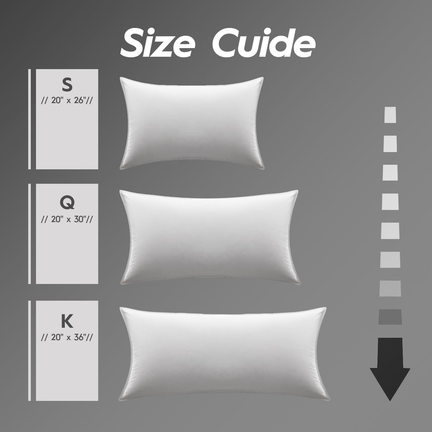 Globon Ultra Soft Down Pillow King Size, Premium Down Filled Bed Pillow for Sleeping, 100% Cotton Shell 500 Thread Count 700 Fill Power, Soft Hotel Collection Down Feather Pillow 20" x 36" 1 Pack