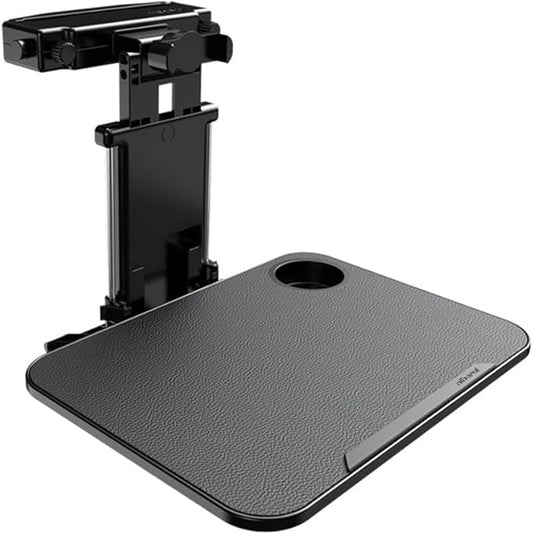Vpswekans Car Table Multifunctional Folding Desk, Seat Back Laptop Desk and Food Tray for Car Travel, Car Seat Back Portable Tray with Tablet Holder or Mobile Phone Holder(A)