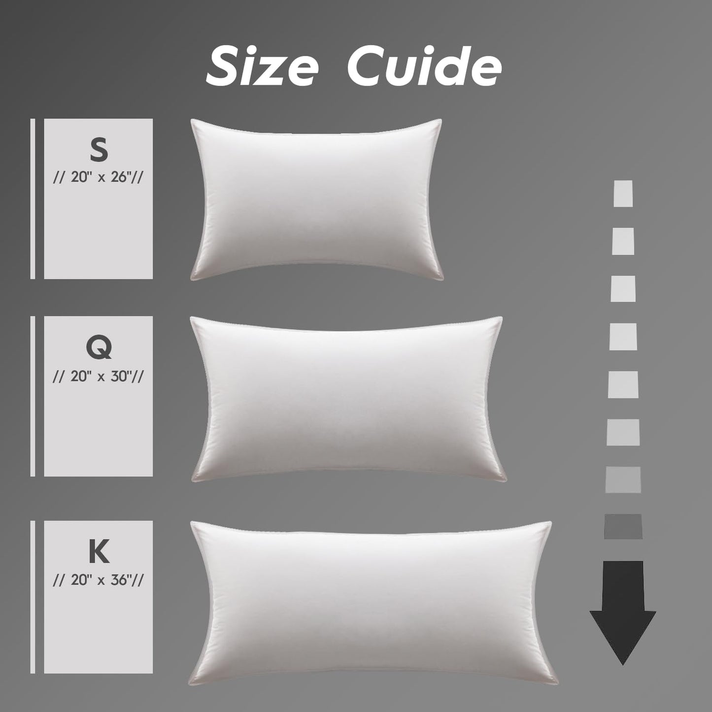 Globon Medium Firm Down Pillow Standard Size Set of 2, Premium Down and Feather Filled Bed Pillow for Sleeping, 100% Cotton Shell 430 TC 600 Fill Power, Hotel Collection Down Feather Pillow 20" x 26"