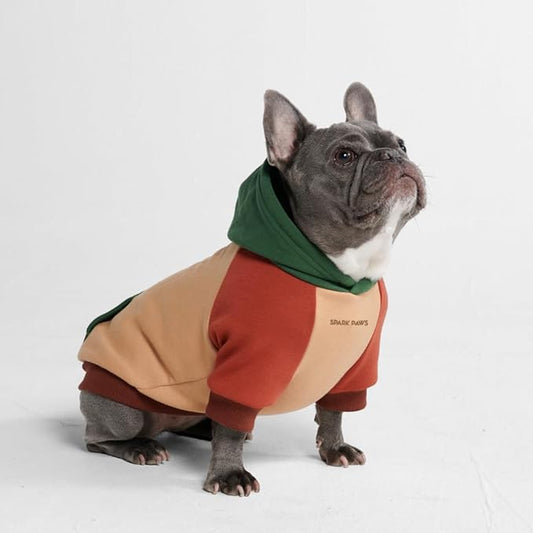 Spark Paws Dog Hoodie – Premium Dog Sweater for Small, Medium, and Large Dogs | Warm Outfits for French Bulldogs, Pitbull, Puppy, Winter Jacket Alternative - Ranger - XL