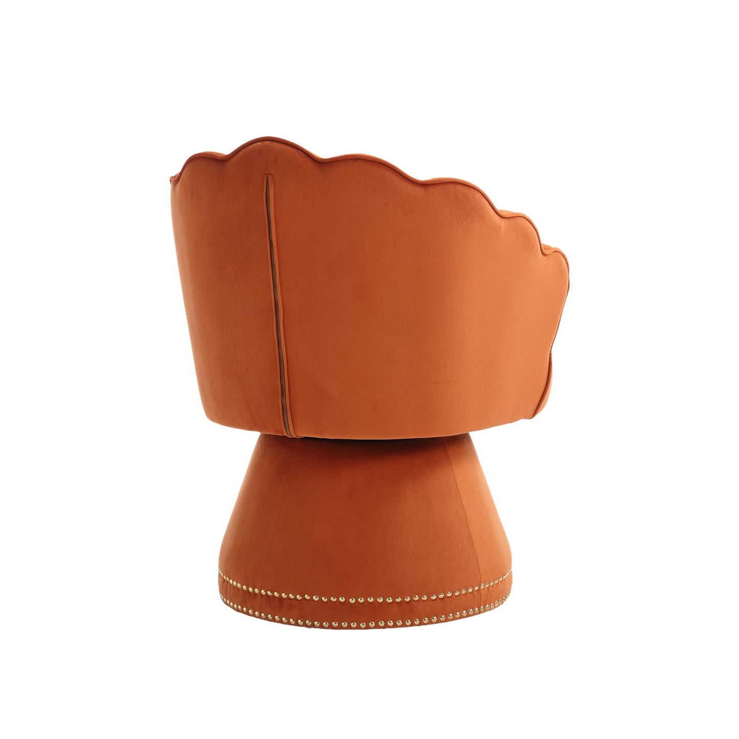 SPOFLYINN 1 Accent Sofa Chair, One Size, Orange Color