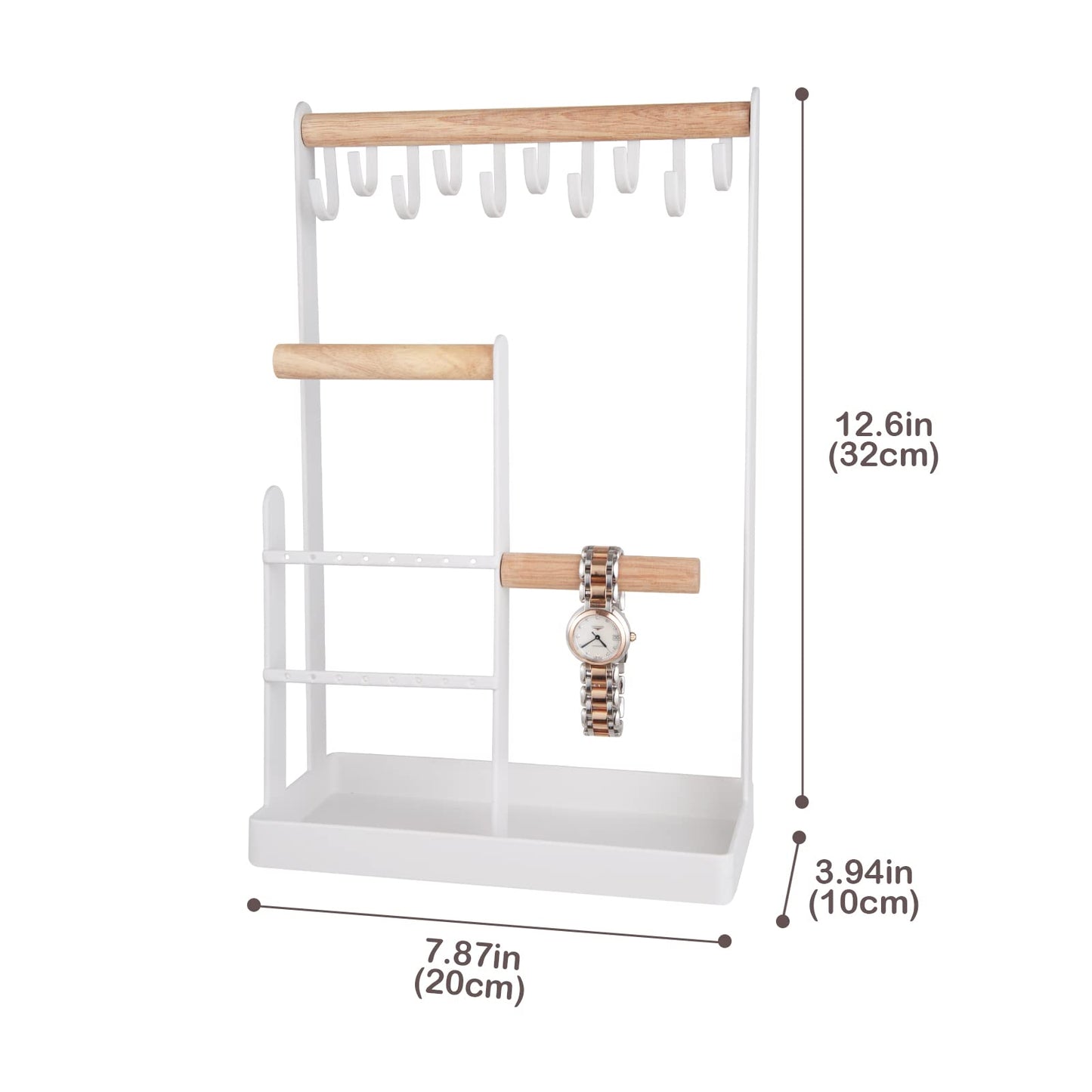 ProCase Jewelry Organizer Stand Bundle with Travel Size Jewelry Box