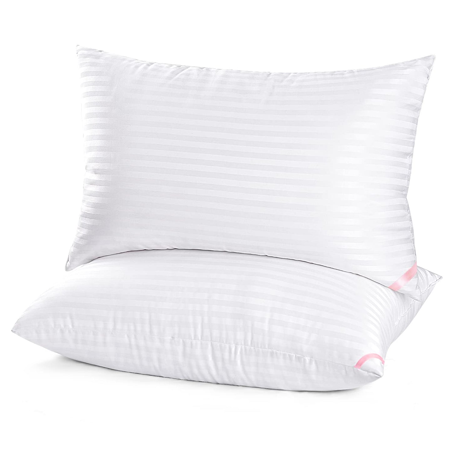 EIUE Hotel Collection Bed Pillows for Sleeping 2 Pack Standard Size，Pillows for Side and Back Sleepers,Super Soft Down Alternative Microfiber Filled Pillows,20 x 26 Inches