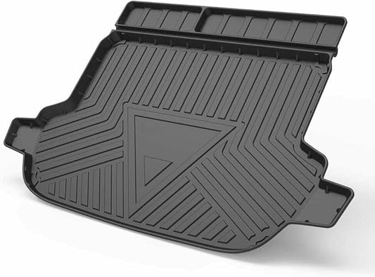 Forester Cargo Liner Compatible with 2014-2018 Subaru Forester，All Weather 3D Upgrade Modeling Black TPO Heavy-Duty Waterproof Rear Cargo Trunk Tray Floor Mats Protector
